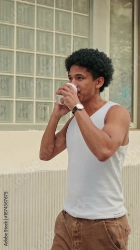 Happy Man Smiling While Talking On Phone