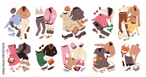 outfits set in casual style for women fashion clothing 