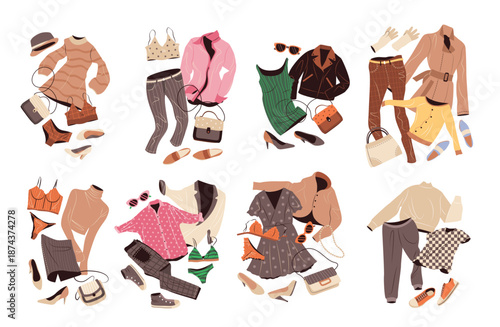 outfits set in casual style for women fashion clothing