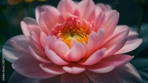 Pink Lotus Flower Blooming.