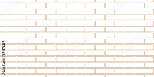 Texture brickwork block white concrete stucco isolated cement wall row urban interior limestone brick faced home and kitchen vintage wallpaper background.