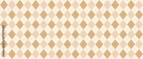 seamless beige argyle pattern nude brown rhombus repeated