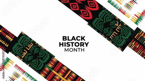 A colorful Black History Month design