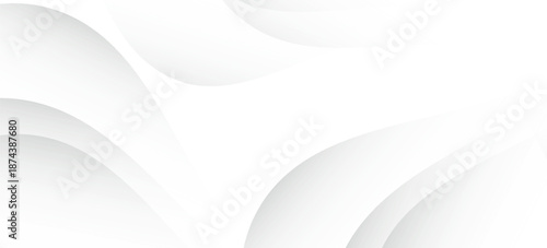 Vector gray line background curve element with white space for text and message design, overlapping layers, eps10
