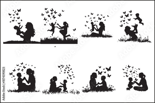 Romantic Couple Silhouettes Proposing and Celebrating Love

Love Story Moments with Couple and Butterflies Silhouette

Engagement and Romance Scene Silhouette Collection