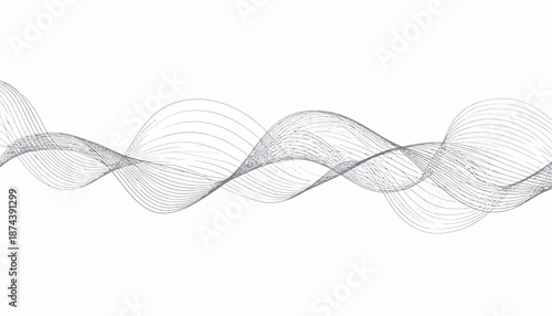 A dynamic wireframe illustration of intertwining abstract forms on a white background