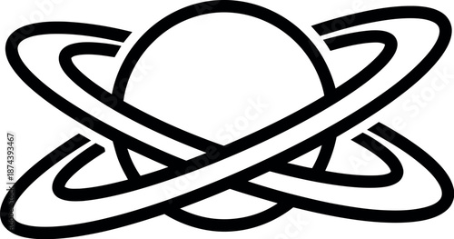 Intertwined celtic knot symbol with oval centerpiece
