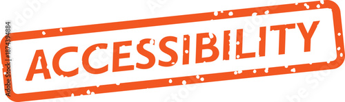 Orange accessibility stamp