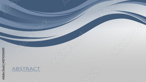 Modern Blue Waves frames Background Design with Empty Space for Professional Business design