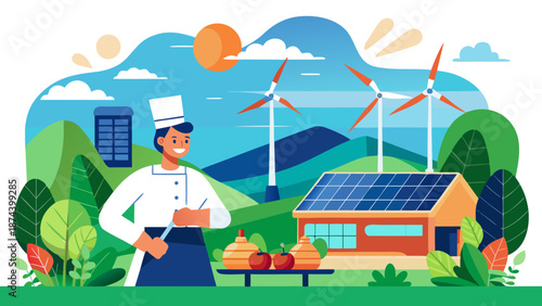 Sustainable farming and renewable energy Vector