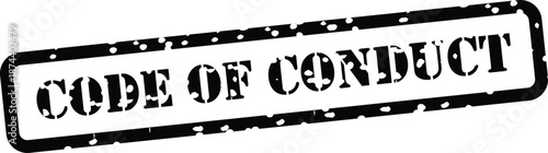 Code of Conduct rubber stamp seal