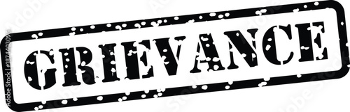 grievance rubber stamp text