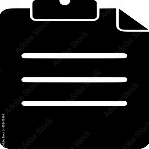 Clipboard Icon: A minimalist icon of a clipboard, a staple in any workspace for documentation and note-taking.