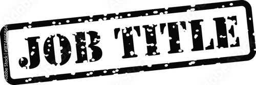 job title text stamp