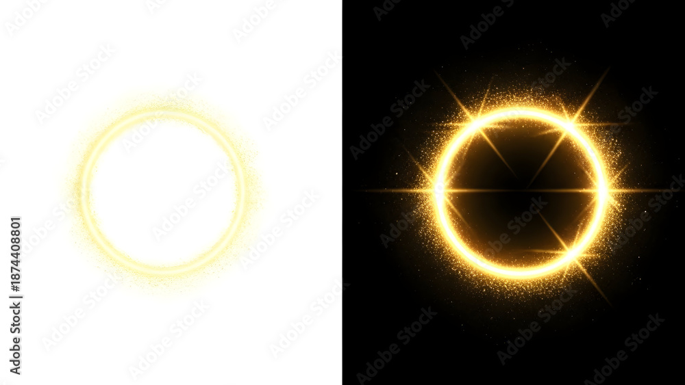 Fototapeta premium Celestial rings of light