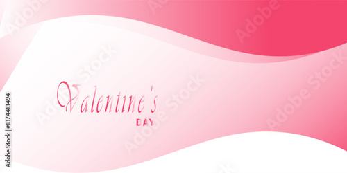 Realistic pink with heart shaped background for valentine's day banner. Valentine's day, vector, flayer