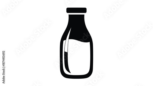 Milk bottle icon