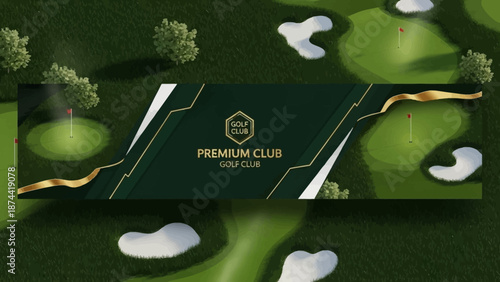 Premium Club Golf Membership Card Design.