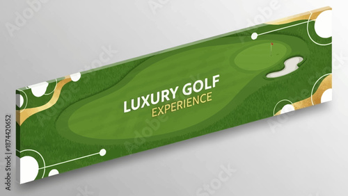 Luxury Golf Experience Banner Design.
