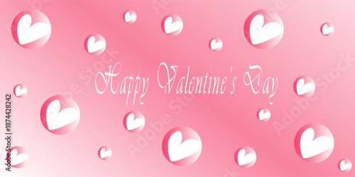 happy valentine's day sale with cloud and red heart banner. love for valentine greeting card. copy space for text. romantic wedding in February 14 . eps10,web