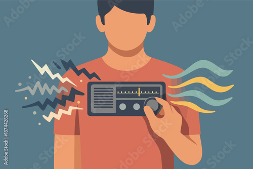 Tuning out noise with radio dial, focus control and sensory overload