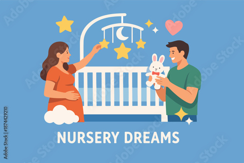 Nursery dreams illustration