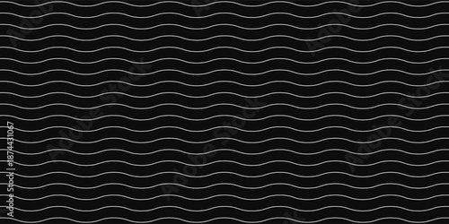 Wavy seamless pattern - minimalistic design.