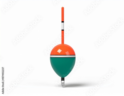 fishing tackle on white background