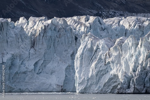 Break-off edge, Glacier, Sveabreen, Nordfjorden, Isfjord, Spitsbergen, Svalbard, Norway