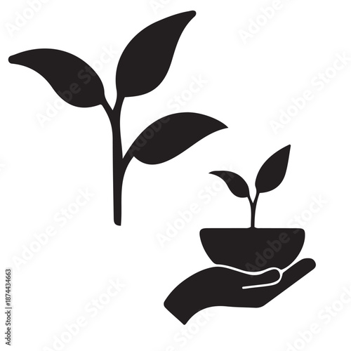 Ecology Sprout Growth and Environmental Care Nurturing Concept