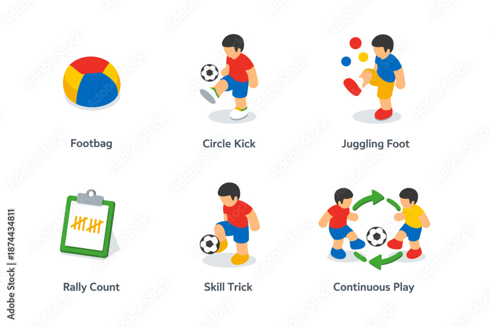 Fototapeta premium Fun activities and games for kids in flat design illustration