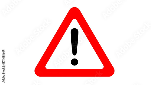 Warning sign with exclamation mark