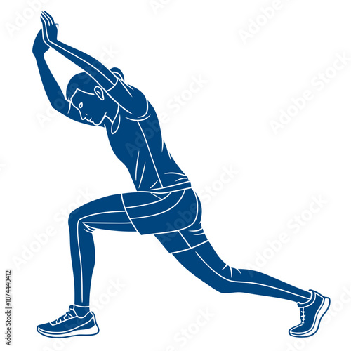 Person performing plank exercise