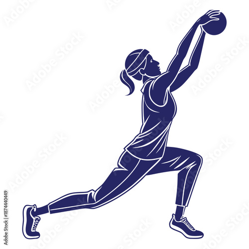 Athlete throwing ball