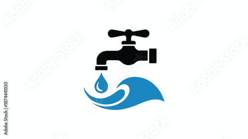 A minimalist logo design featuring 