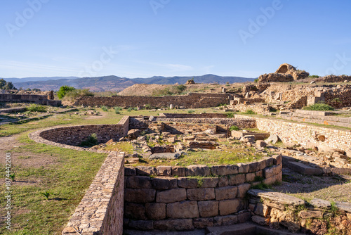 The archaeological site of Chemtou in Tunisia is known for its ancient marble quarries and Roman remains, illustrating the region’s importance as a major source of high-quality stone in antiquity.