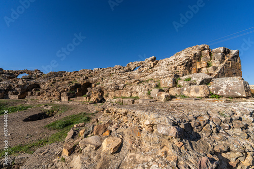 The archaeological site of Chemtou in Tunisia is known for its ancient marble quarries and Roman remains, illustrating the region’s importance as a major source of high-quality stone in antiquity.