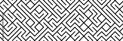 Black slant parallel dynamic random line elements in seamless background texture isolated on a white background. Minimalist abstract pattern with edit stroke. Geometric vector illustration