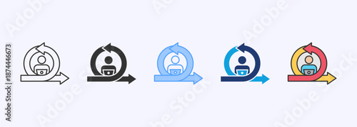 Agile Workforce Icon Set Multistyle Various Collection Element For Design