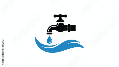 A minimalist logo design featuring 