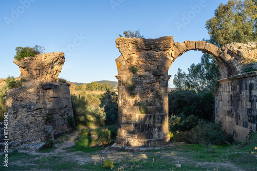The archaeological site of Chemtou in Tunisia is known for its ancient marble quarries and Roman remains, illustrating the region’s importance as a major source of high-quality stone in antiquity.
