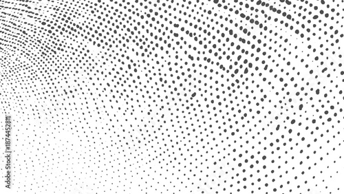 Subtle halftone vector texture overlay with monochrome abstract splatter for modern graphic design backgrounds