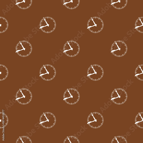 Time eat lunch seamless pattern isolated on color background