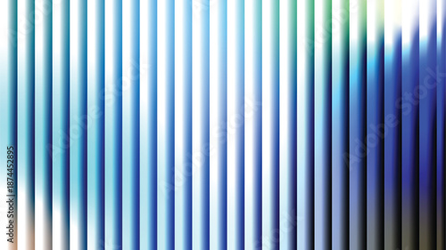 Blurry Blue Vertical Lines with White Light Leak