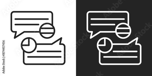 Language Icon In Black And White Line Style