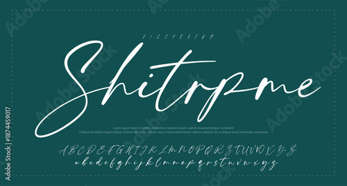 Font Handwritten Glossy Script Text Effect 