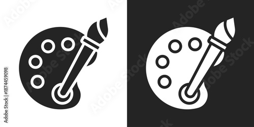 Custom Icon In Black And White Glyph Style