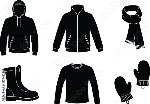 Winter clothing and accessories set