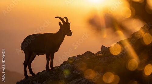 Silhouette of a majestic ib...