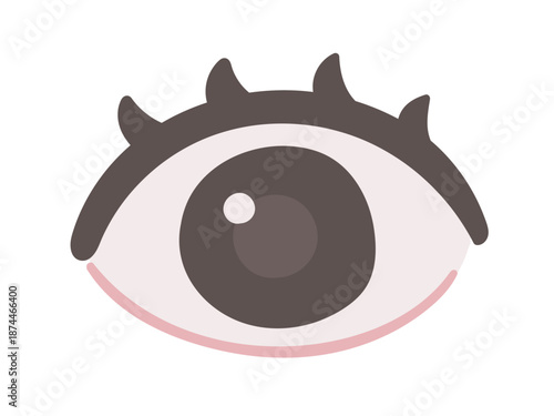 Cute Eye Character Illustration for Medical and Health Content